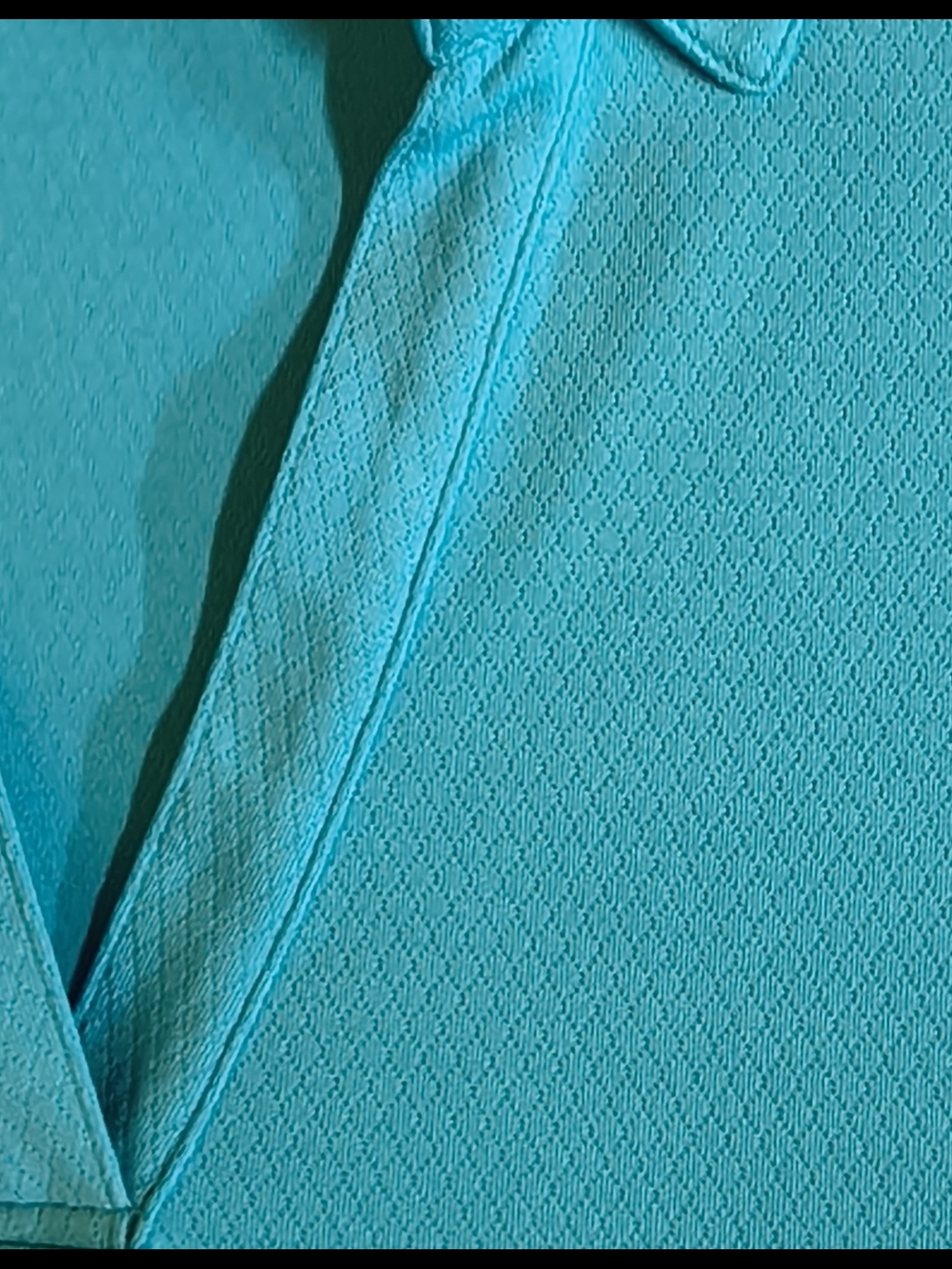 Lady Hagen Turquoise Short-Sleeve Polo Performance Top - Picture 3 of 5
